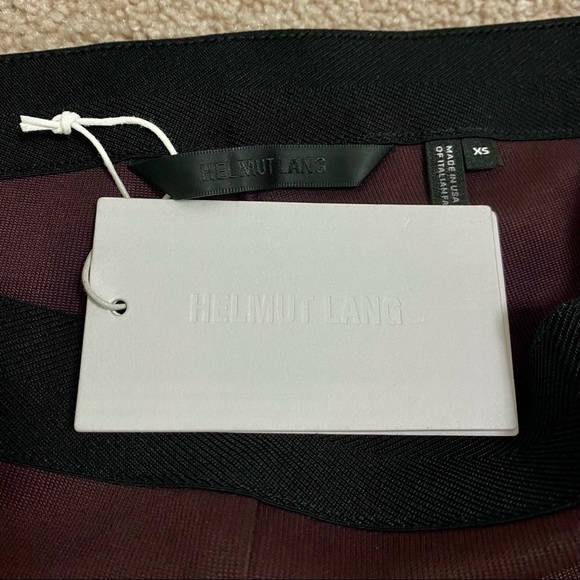 Helmut Lang cropped flare rib legging Wine color♥️ - Picture 6 of 7